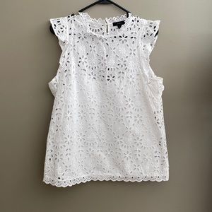 JCrew Eyelet Top